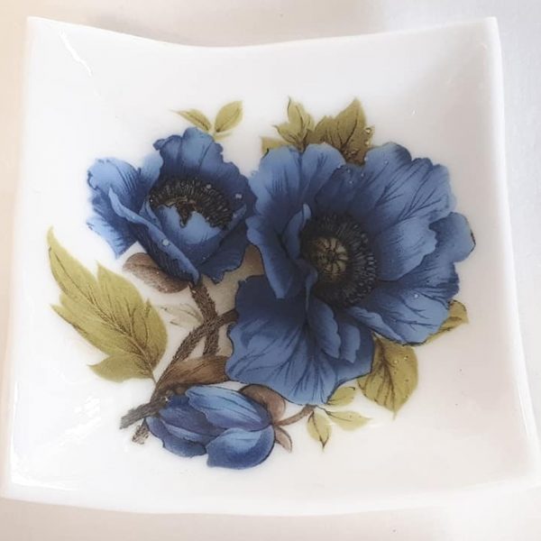 Blue Poppy Trinket Dish