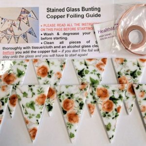 Large Bunting - Soft Roses